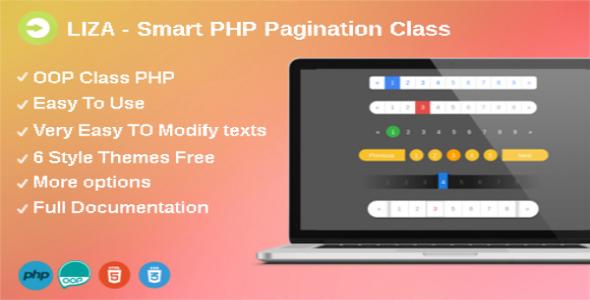 Liza-Smart PHP Pagination Class